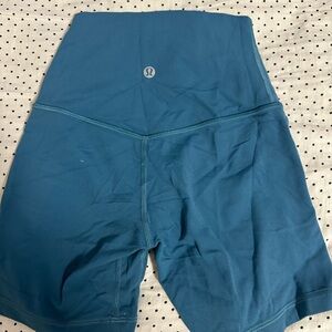 Blue align lululemon biker shorts